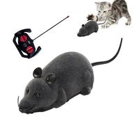 Remote Control Mouse - Wireless RC Mice Toy | Flocked Electric Mouse Petťoÿ | 4 Way Moving Interactive Toy for Cats Dogs | Remote Control AnimalToy Indoor Play Gift