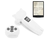 Remote Control Page Turner for Bluetooth Page Turner Clicker for iOS/Android/Tablets Reading Novels, Quick Liking, Novel Page Turning (White)