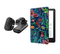 Remote Control Page Turner for Kindle (1st-11th Gen) Paperwhite Scribe Oasis, Clicker Page Turner for iPhone & Tablets, Hands-Free Reading Clicker & Camera Shutter Remote