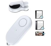 Remote Control Page Turner for Kindle Paperwhite Oasis Kobo eReaders,Kindle Clicker Page Turner Accessories for iPhone,iPad, Android Tablets Reading Novels,Video Record&Shutter Selfie (Light White)