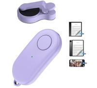 Remote Control Page Turner for Kindle Paperwhite Oasis Kobo eReaders,Kindle Clicker Page Turner Accessories for iPhone,iPad, Android Tablets Reading Novels,Video Record&Shutter Selfie (Light Purple)