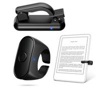Remote Control Page Turner Ring for Kindle Paperwhite Oasis Scribe Kobo eReaders, Camera Camcorder Remote Controls, Page Turner Clicker for ipad Tablets with Storage Bag