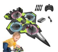 Remote Control Plane, RC Airplanes Drone Remote Controlled, 2.4Ghz Stunt Roll Fighter Outdoor Games Flying Toys for Adults Girls Boys Beginners Park Yard Playground