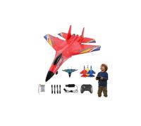 Remote Control Plane, RC Plane Airplanes with Colorful Led Lights, Rechargeable Remote Control Airplane, Skyriders Rc Jet Helicopter Gifts for Kids Boys Girls Teens Xmas & Birthday (Red)
