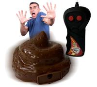 Remote Control Poop Realistic Vinyl Poop Toy Battery Powered Funny Fake Poop Fast Move Remote Control Toy for Prank Trick Prop April Fools' Day Gag Toys Practical Jokes