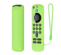 Remote Control Protective Cover, Silicone Shockproof Case for Fire TV-Stick 4K/HD Lightweight Sleeve with Lanyard(Green at Night)