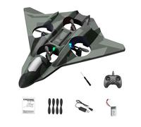 Remote Control Quadcopter RC .4GHz Six Channels EVA Foam 360 Flip USB LED Night for Children Beginners, Green