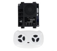 Remote Control Receiver Kit for HY2025RX-SE-12V, 12V Electric Ride On Car Control Box with Matching Remote, ABS and Metal Construction for Childrens Toy Cars, Black or White