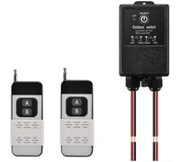 Remote Control Relay Switch 12V DC with IP65 Waterproof Case, 30A Maximum Current for Fans and Pumps, Operating at 433 92MHz Frequency with Long Distance Control (B)