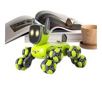 Remote Control Robot Dog Toy - ABS | Electric Dance Robot | 8-Wheel Robots | Interactive & Smart Dancing To Beat Puppy Robots, Act Like Real Dogs, Gift Toy For Girls & Boys