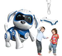 Remote Control Robot Dog - USB Rechargeable Realistic Robotic Puppy, Programmable Interactive Toy with Functional Picture Buttons | Entertainment Kids Children Fun Educational Gadget For Playtime