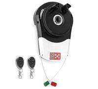 Remote Control Roller Garage Door Opener, 800N Electric Rolling Shutter Motor with 2 Wireless Remotes, Easy to Install Auto Door Operator