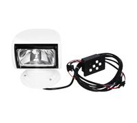 Remote Control Searchlight Searchlight, Boat Spotlight, 100W Spotlights Halogen, White, ABS, IP66 Waterproof, 800m Range, 355° Rotation, DC 12V, for Boat and Yacht, 30x22x17cm