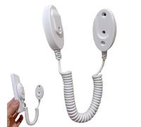 Remote Control Security Lock,Remote Control Anti-Lost Rope - Wall Mounted Security Lock Anti Loss with Spring TV Remote Holder,Multifunctional Retractable TV Remote Control Holder Curly Wire