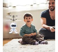 Remote Control Sensing Robots Gesture Sensing Aircraft Toy Aircraft 8 X 24 X 18 Cm (White, 15x14. 5cm)