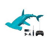 Remote Control Shark - 2.4 GHz Rechargeable Waterproof Radio-Controlled, Under-Radio-Controlled Shark that Dives, for Boys and Girls Aged 6 Years, Birthday, Christmas, Bathroom,