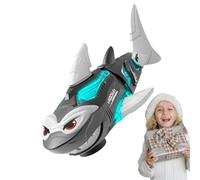 Remote Control Shark - Fun Robotic Toy Battery Operated - Remote Control Shark Toys with Light, for Boys Swimming Water Beach Game