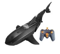 Remote Control Shark Pool with HD Underwater Camera, 2.4G Electric RC Shark & Python Toys, APP Controlled RC Boat with Double Screw, Underwater Remote Control for Adults (Black)
