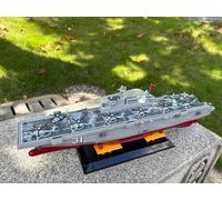 Remote control ship model Remote control warship 2.4G 7km/h 4WD medium-sized 48CM military warship 1:390 scale water lake exhibit model