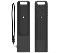 Remote Control Silicone Case for LG MR25GA Featuring Glow in the Dark Capability and Lanyard, Secure and Protective (Black)