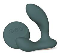 Remote Control Silicone Prostate Massager with Dual Motors - Green - Couleur: Verte plomb, Taille: 6.4 cm x 2.6 cm x 6.4 cm