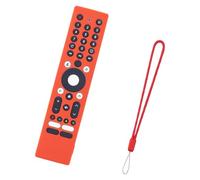 Remote Control Silicone Sleeve Compatible, Red | Textured Grip Cover, Easy Care Wrap for Daily Handling