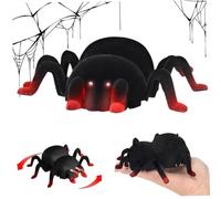 Remote Control Spider for Kids Floor/Wall Climbing Realistic Spider with Light Up Eye USB Rechargeable 200mAh RC for Halloween, Prank, Party, Halloween 2025