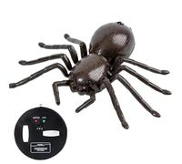 Remote Control Spider, RC Moving Tarantula Robot Realistic Spider, Halloween USB Rechargeable Wireless RC for Halloween, Prank, Party, Dark Brown, 2025