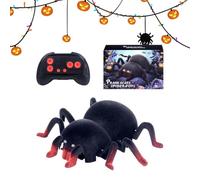 Remote Control Spider - Realistic Crawling Spider Toy with Moving Legs, Interactive Scary Prank Toy for Kids Fun Play Halloween Party, Electronic Model Boys Girls Ages Six