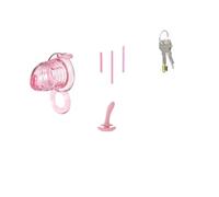 Remote Control Stretchable Male Chastity Cage, Lockable Adjustable Adult Intimate Device
