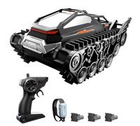 Remote Control Stunt Car 2 4 GHz Amphibious Armored Vehicle All Terrain Land Water Toy with 3 Batteries Gifts for Kids Boys Girls