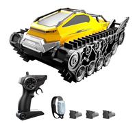 Remote Control Stunt Car 2 4 GHz Amphibious Armored Vehicle All Terrain Land Water Toy with 3 Batteries Gifts for Kids Boys Girls