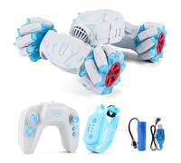 Remote Control Stunt Car 2 4GHz -Sided Driving 360-Degree Flips Rotating Toy with Lights Music Gesture Sensing for Boys Girls Birthday Long Battery Life