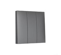 Remote Control Switch, Self-Generating Wireless Remote Control Switch Battery-Free No Wiring Waterproof Wall-Mounted for Home(black 1-3)