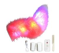 Remote Control Tail for Car | LED Lights Realistic Ornament - Car Wagging Cat Tail - for Trucks SUV Motorcycle RV Auto Vehicles Travel Trip Commuting Holiday