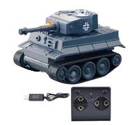 Remote Control Tank - Rechargeable Armored Combat Car With Simple Controller, Durable Rolling Action Toy, Realistic Battle Design | Wireless Mini Vehicle For Boys, Home Outdoor Entertainment