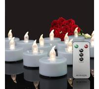 Remote Control Tea Lights Candle,Flameless Flickering Battery Operated LED Candles 5Pack with Long Lasting 400 Hours,Realistic Electric Votive for Halloween Christmas Wedding Decoration(Warm White)