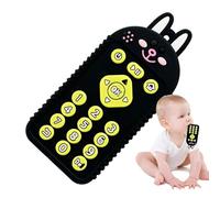 Remote Control Teether, Sensory Toy, Cartoon Animal Teething Device, for 3 Months+ Boys Girls Development Teething Relief Sensory Exploration Early Safe Soothing Use 12.5x5.8cm