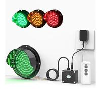 Remote Control Traffic Light, Red/Green/Yellow Signal, Outdoor Waterproof IP67 Traffic Stop Light, Remote Control Within 100m, for Toll Station, Car Wash, Parking Lane