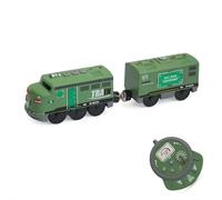 Remote Control Train Set for Kids 3 4 5+ Years Old Boys Girls, Motorized Train Set for Wooden Track Compatible with Thomas, Brio, Chuggington