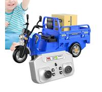 Remote Control Truck, 2.4G Three Wheel RC Car, Light Sound Interactive Vehicle, Indoor Play Notes, Boys Girls Home Room Tile Floor Application, Birthday Party Family Entertainment
