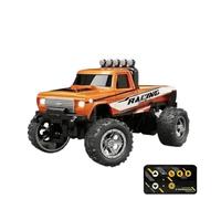 Remote Control Truck Toy | Small RC Car Truck-Toys | Rechargeable Indoor Racer, 2.4GHz Electric Vehicle, LED Lights Feature, 1:64 Scale Model, For Boys And Girls