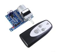 Remote Control Volume Board for DIY Audio, 50K 100K Potentiometer Option with Relay & Indicator, 8x5.1cm ABS Circuit Board Compatible with Preamplifier(No potential)