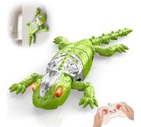Remote Control Wall Crawler Gecko Rechargeable Electric Remote Control Robot Climbing Lizard RC Robot Crawling Gecko Gift Rechargeable Wall Climbing Lizard Gifts for Teens Boys Girls Adults, Green