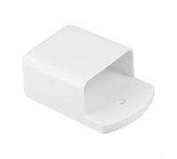 Remote Control Wall Mounted Holder, 10 x 6.5 x 4 cm ABS Storage Box for TV AC Remote Controls, Space-Saving Vertical Mount, Foldable Design, Home Office Living Room Organization(white)