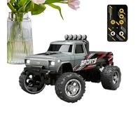 Remote Controlled Car Kids,Remote Control Truck | Small Truck RC Vehicle | Rechargeable Indoor Car Racer, 2.4GHz Electric Toy With Lights, Scale 1:64 Boys And Girls