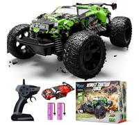 Remote Controlled Car, Monster Truck Remote Controlled from 3 4 6 8 Years, 1:18 2.4 GHz RC Car with Double Shell, Light and 2 Batteries, Remote Controlled Monster Truck Toy Car for Children Boys Girls
