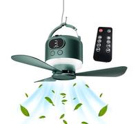Remote Controlled Ceiling Fan Light With USB Charging And Detachable Bladee For Outdoor Camping And Night Market Activities Detachable Bladee Fan