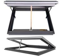 Remote Controlled Electric Skylight Roof Window with Rain Sensor Customizable Aluminum Design for Attics & Basements 75x70cm (29.5x27.6in)