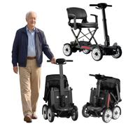 Remote-Controlled Folding Mobility Scooter,Scooter Lightweight,Suitable for the Elderly and Disabled.